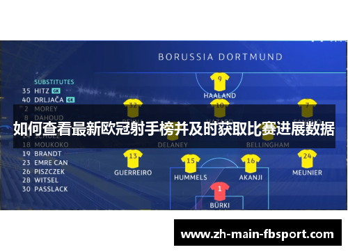 如何查看最新欧冠射手榜并及时获取比赛进展数据